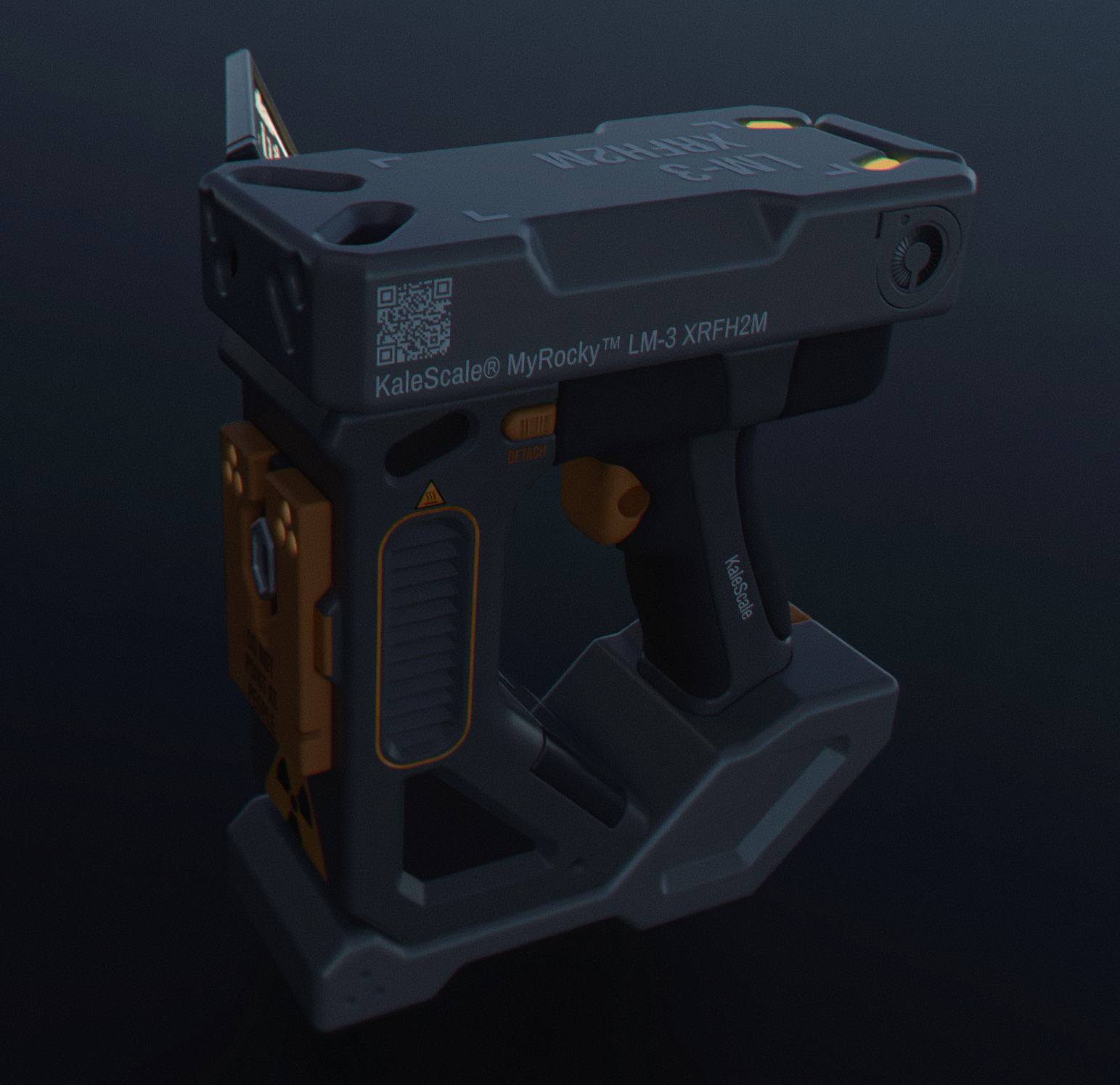 Side view. The QR code doesn't resolve to any real location, so don't bother